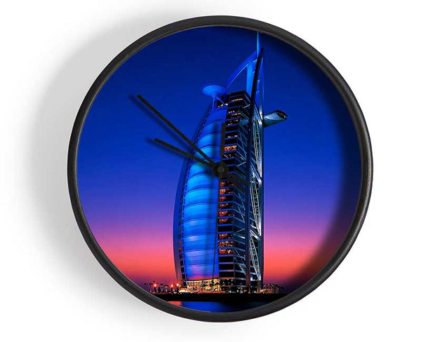 Burj Al Arab Dubai Uae Clock - Wallart-Direct UK