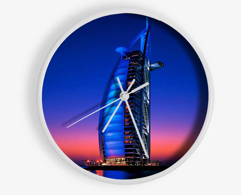 Burj Al Arab Dubai Uae Clock - Wallart-Direct UK