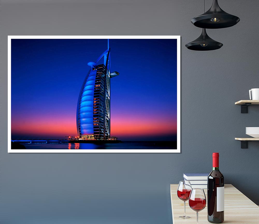 Burj Al Arab Dubai Uae Print Poster Wall Art