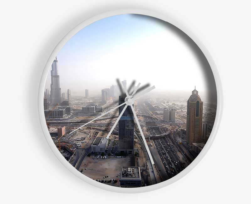 Burj Dubai Being Built Clock - Wallart-Direct UK