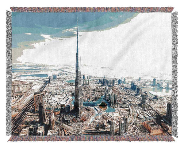 Burj Khalifa Aka Burj Dubai Woven Blanket