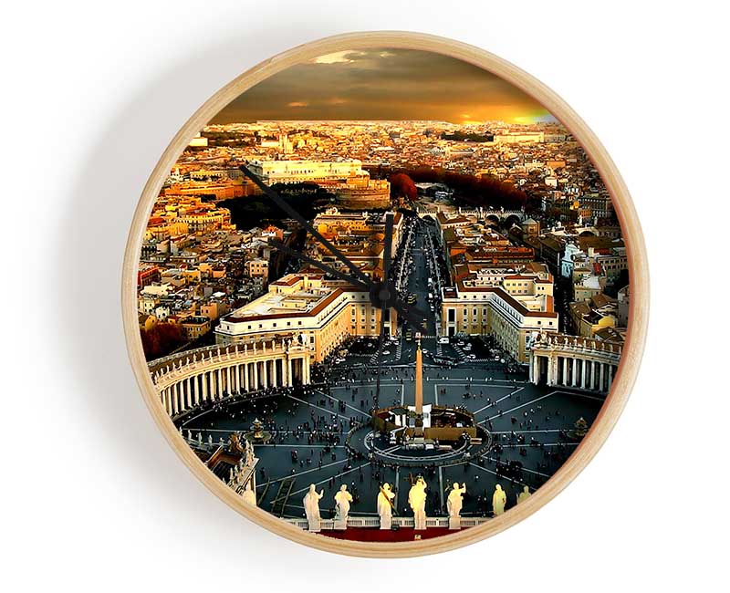 Catholic Church Vatican Clock - Wallart-Direct UK