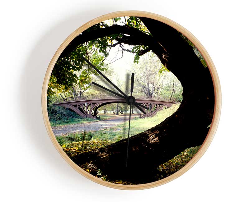 Central Park Bridge New York City Clock - Wallart-Direct UK