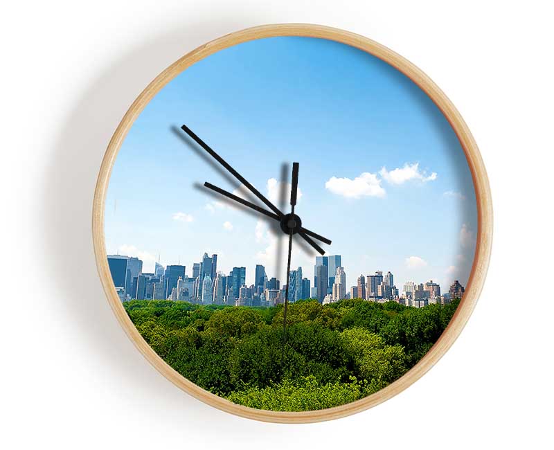 Central Park New York City Clock - Wallart-Direct UK