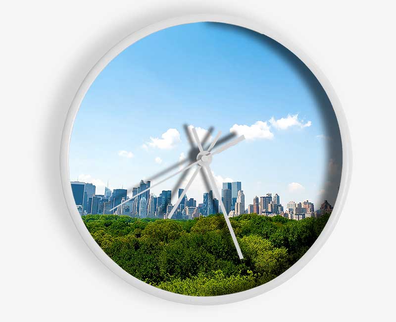 Central Park New York City Clock - Wallart-Direct UK