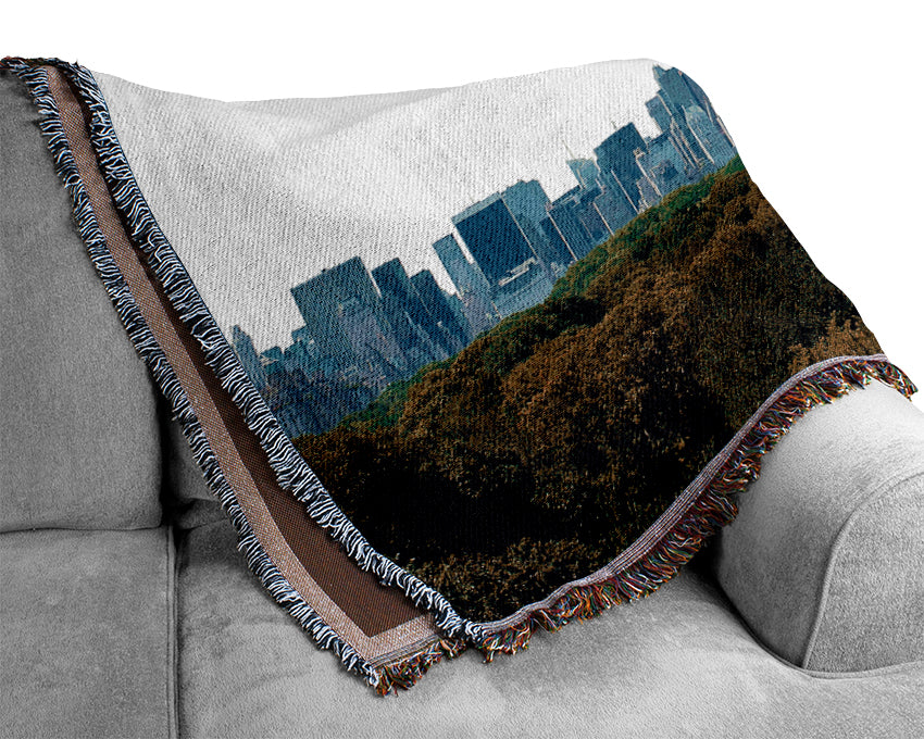 Central Park New York City Woven Blanket