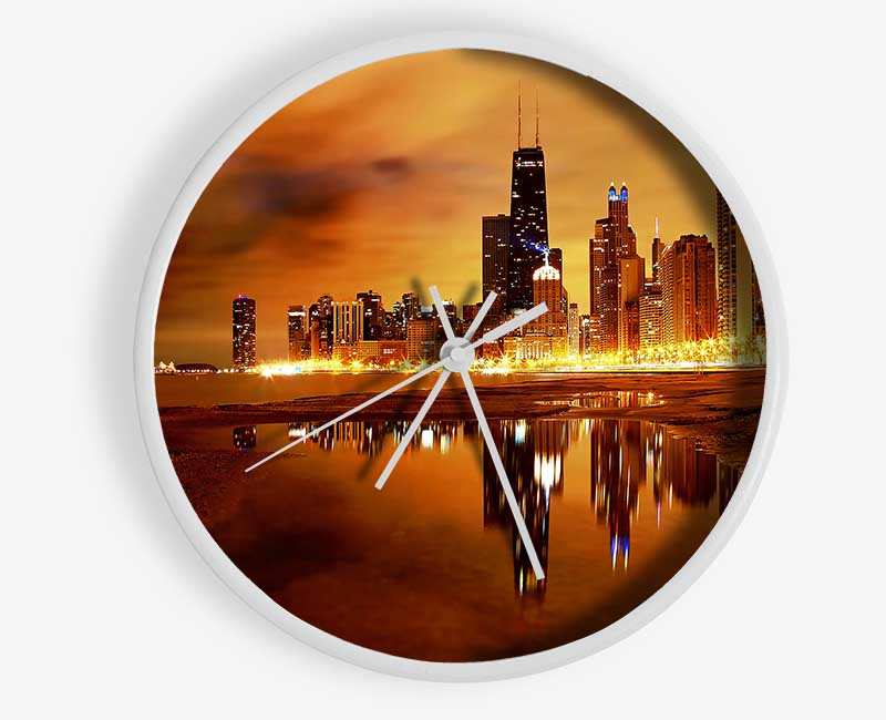 Chicago Late Evening Clock - Wallart-Direct UK