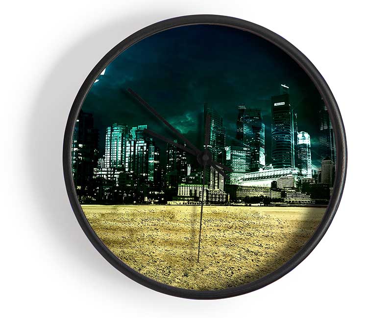 City Night Moonlight Clock - Wallart-Direct UK