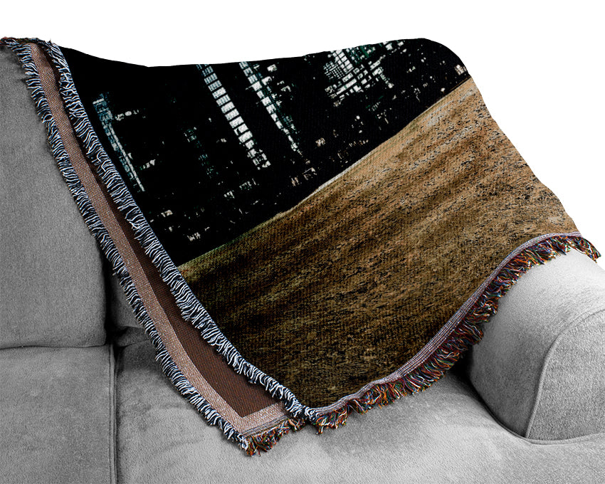 City Night Moonlight Woven Blanket