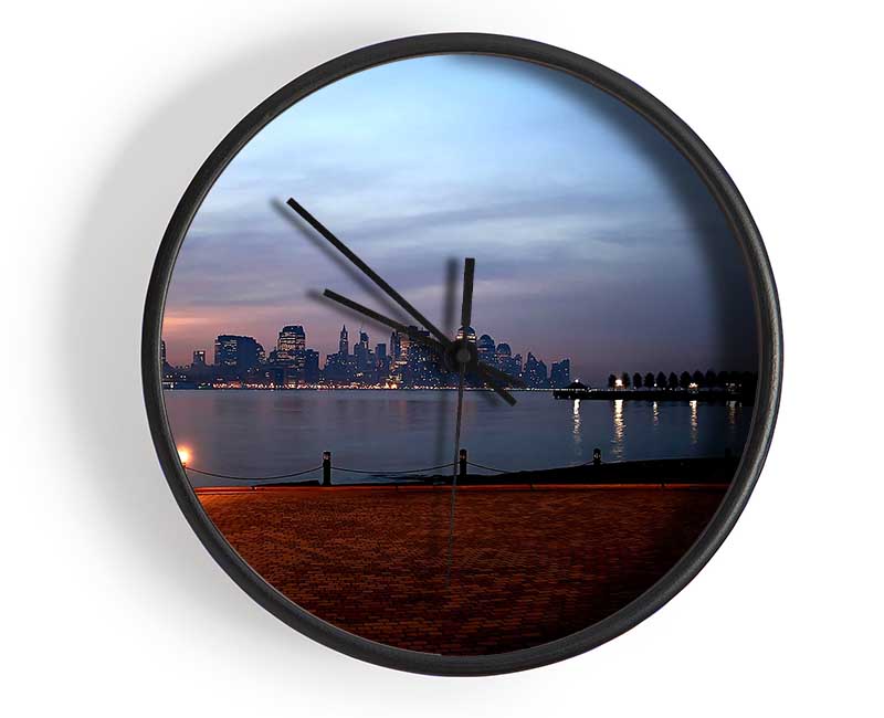 City Across The Water Clock - Wallart-Direct UK