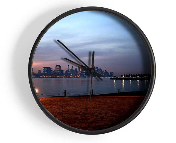 City Across The Water Clock - Wallart-Direct UK