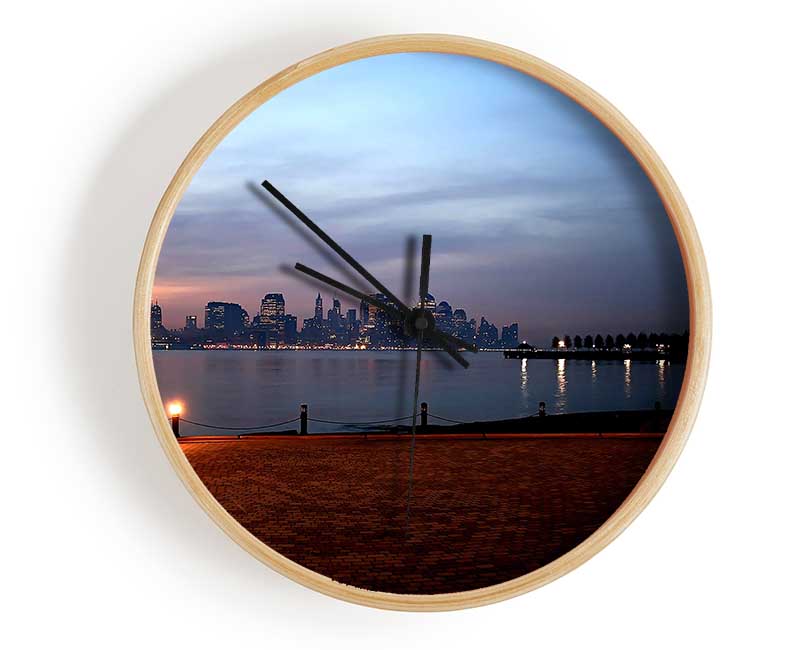 City Across The Water Clock - Wallart-Direct UK