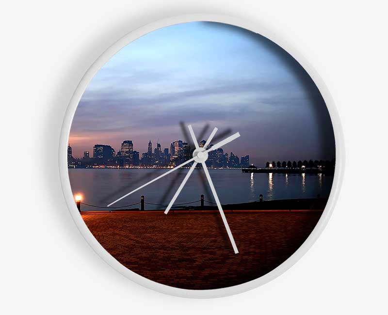 City Across The Water Clock - Wallart-Direct UK