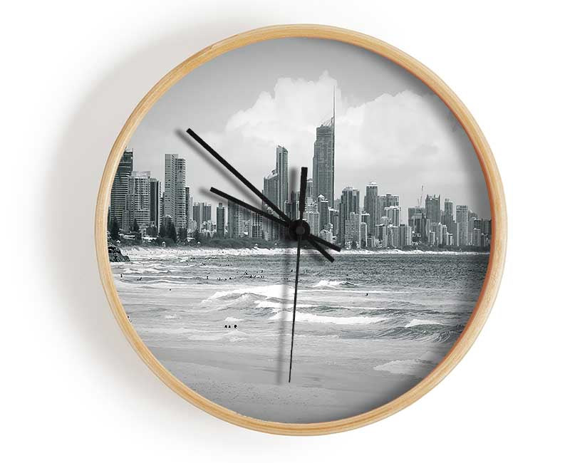 City Beach Clock - Wallart-Direct UK