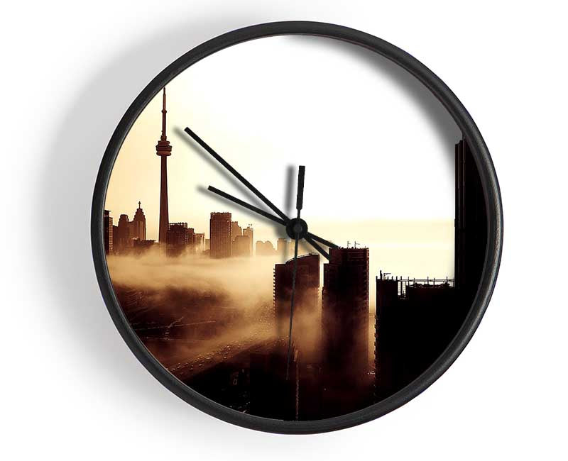 City Fog Clock - Wallart-Direct UK