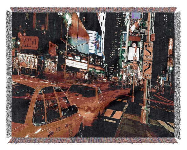 New York City Lights Woven Blanket