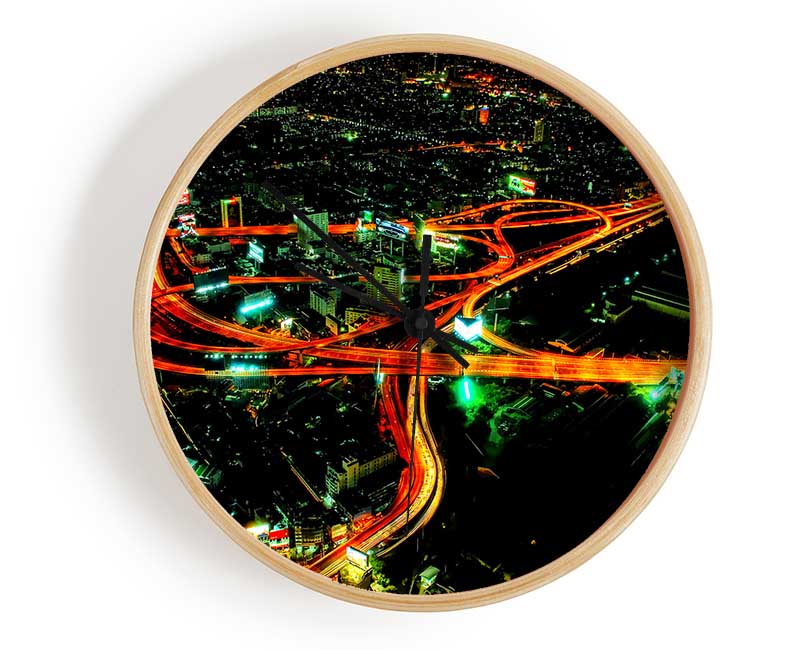 City Nightways Clock - Wallart-Direct UK