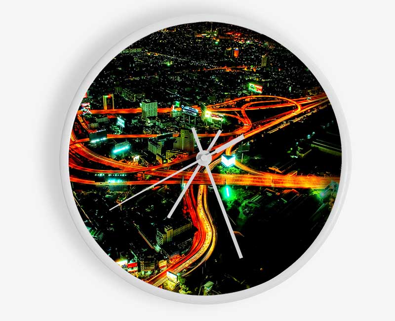 City Nightways Clock - Wallart-Direct UK