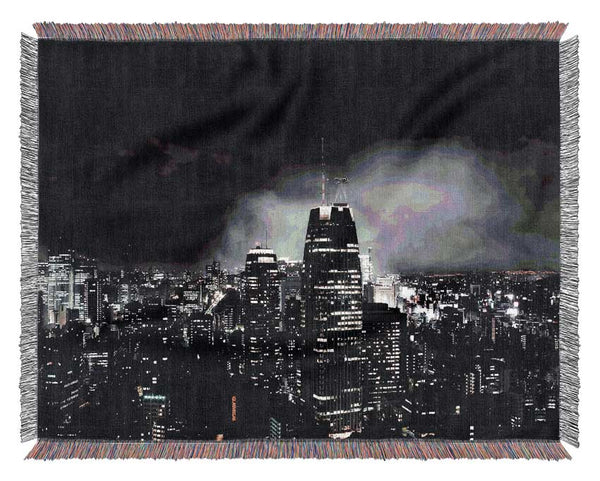 City Of Doom Woven Blanket