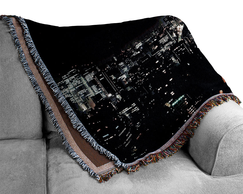 City Of Doom Woven Blanket