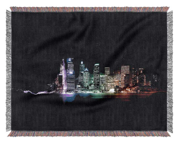 City Of Lights Woven Blanket