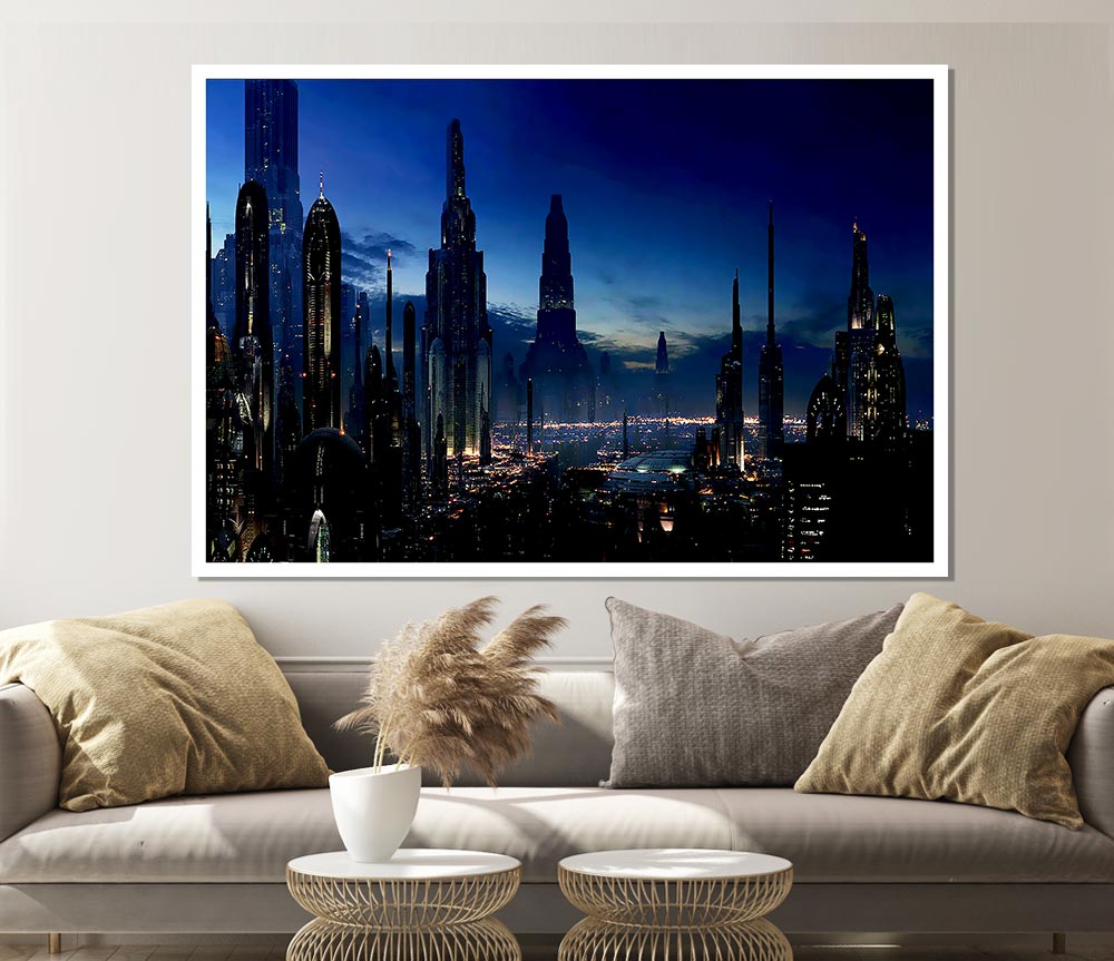 City Of The Future Print Poster Wall Art