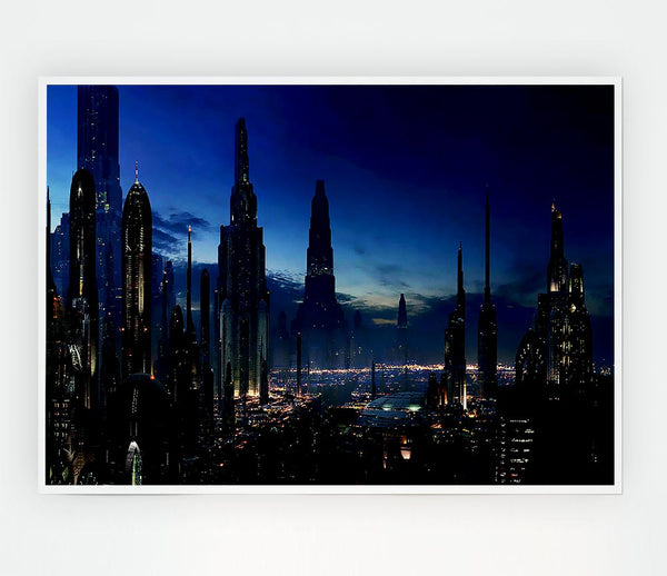 City Of The Future Print Poster Wall Art