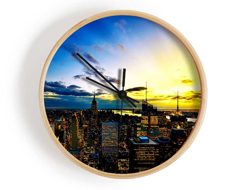 City Of The Golden Sun Clock - Wallart-Direct UK