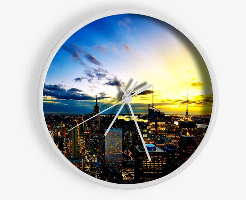 City Of The Golden Sun Clock - Wallart-Direct UK