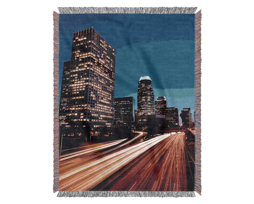 City On The Move Woven Blanket