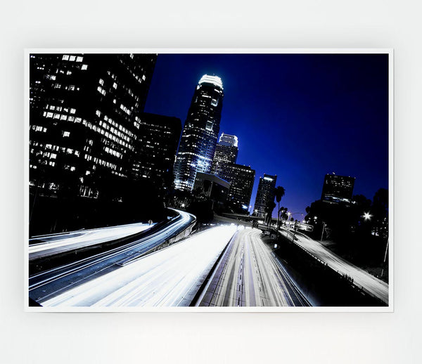 City Speedways Print Poster Wall Art