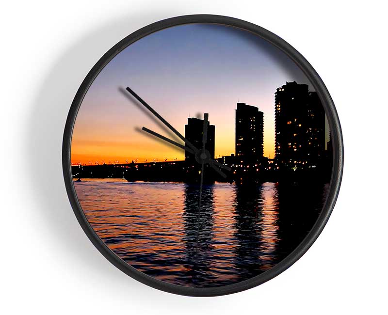 City Sunrise Clock - Wallart-Direct UK