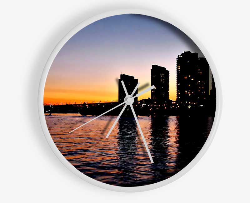 City Sunrise Clock - Wallart-Direct UK