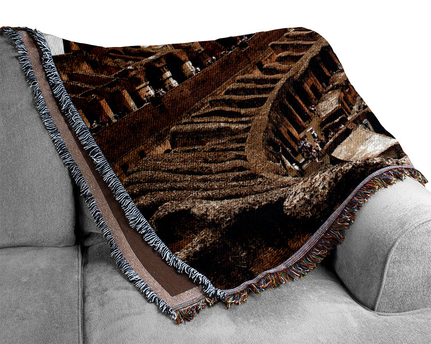 Cloudy Colosseum Woven Blanket