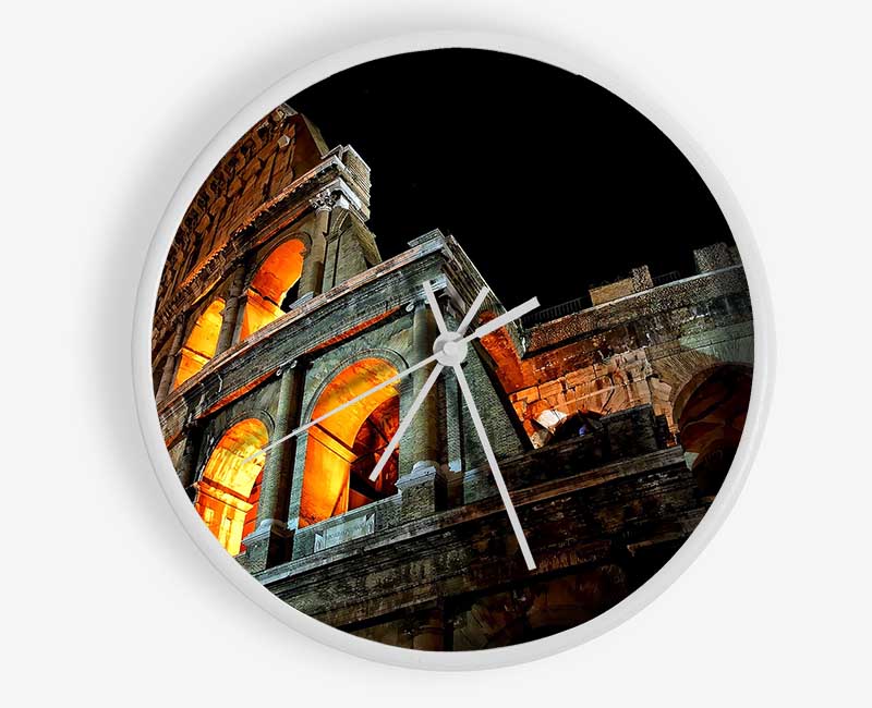 Colosseum At Night Clock - Wallart-Direct UK