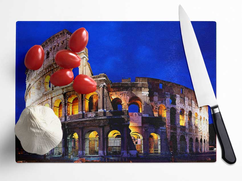 Colosseum In Rome Glass Chopping Board