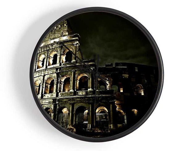 Colosseum Roman Architecture Clock - Wallart-Direct UK