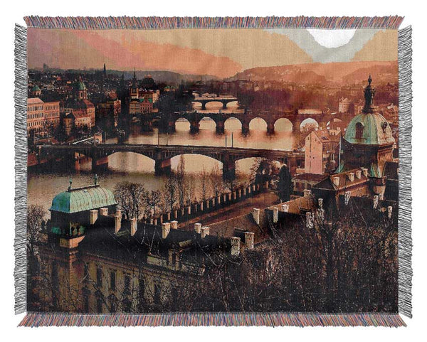 Czech Republic Scenery Woven Blanket