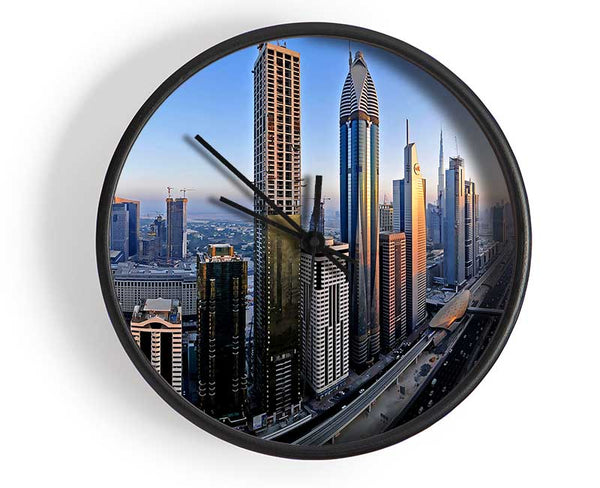 Downtown Dubai Clock - Wallart-Direct UK