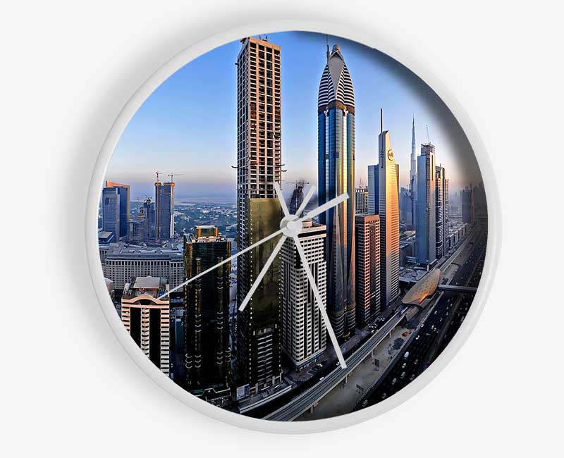 Downtown Dubai Clock - Wallart-Direct UK