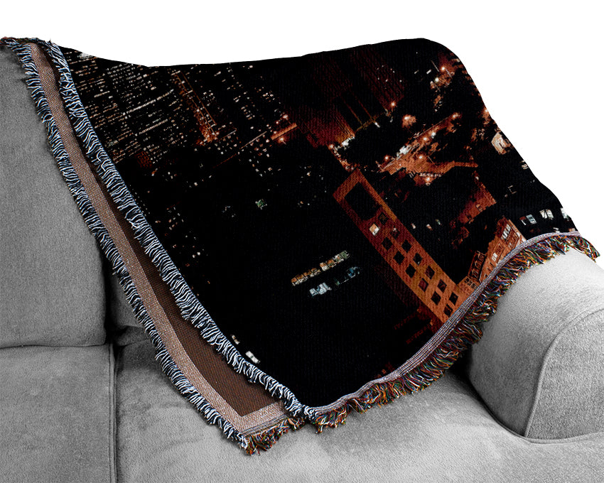 Downtown Manhattan Woven Blanket