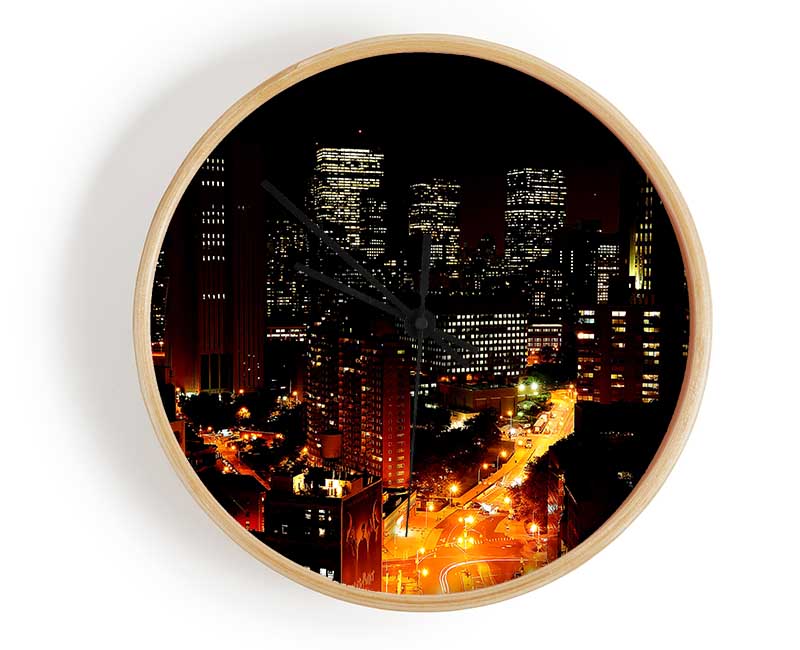 Downtown Manhattan Clock - Wallart-Direct UK