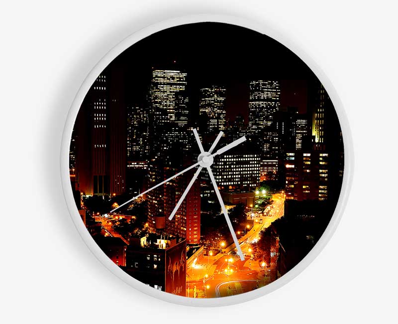 Downtown Manhattan Clock - Wallart-Direct UK