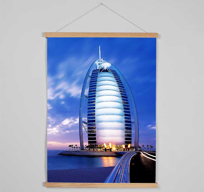 Dubai Beach Front Building Hanging Poster - Wallart-Direct UK