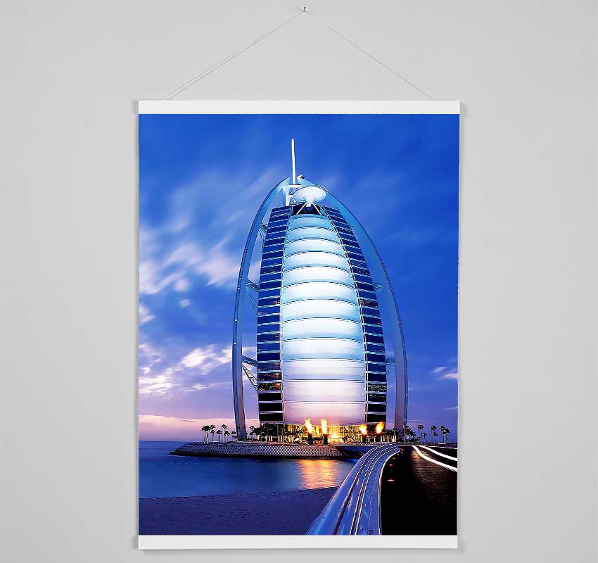 Dubai Beach Front Building Hanging Poster - Wallart-Direct UK