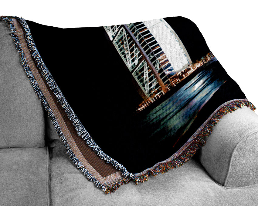 Dubai Ocean Nights Woven Blanket