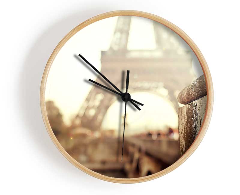 Eiffel Tower Retro Clock - Wallart-Direct UK