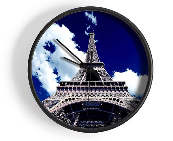 Eiffel Tower Bottom Up View Clock - Wallart-Direct UK