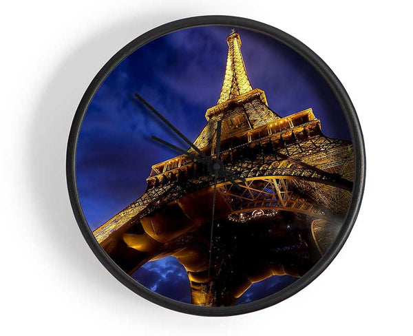 Eiffel Tower Paris France Europe Clock - Wallart-Direct UK