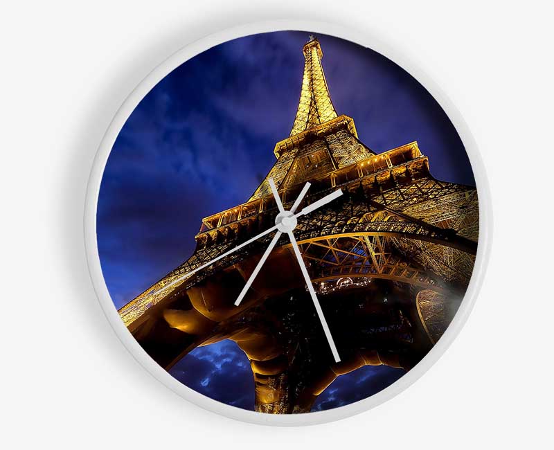 Eiffel Tower Paris France Europe Clock - Wallart-Direct UK